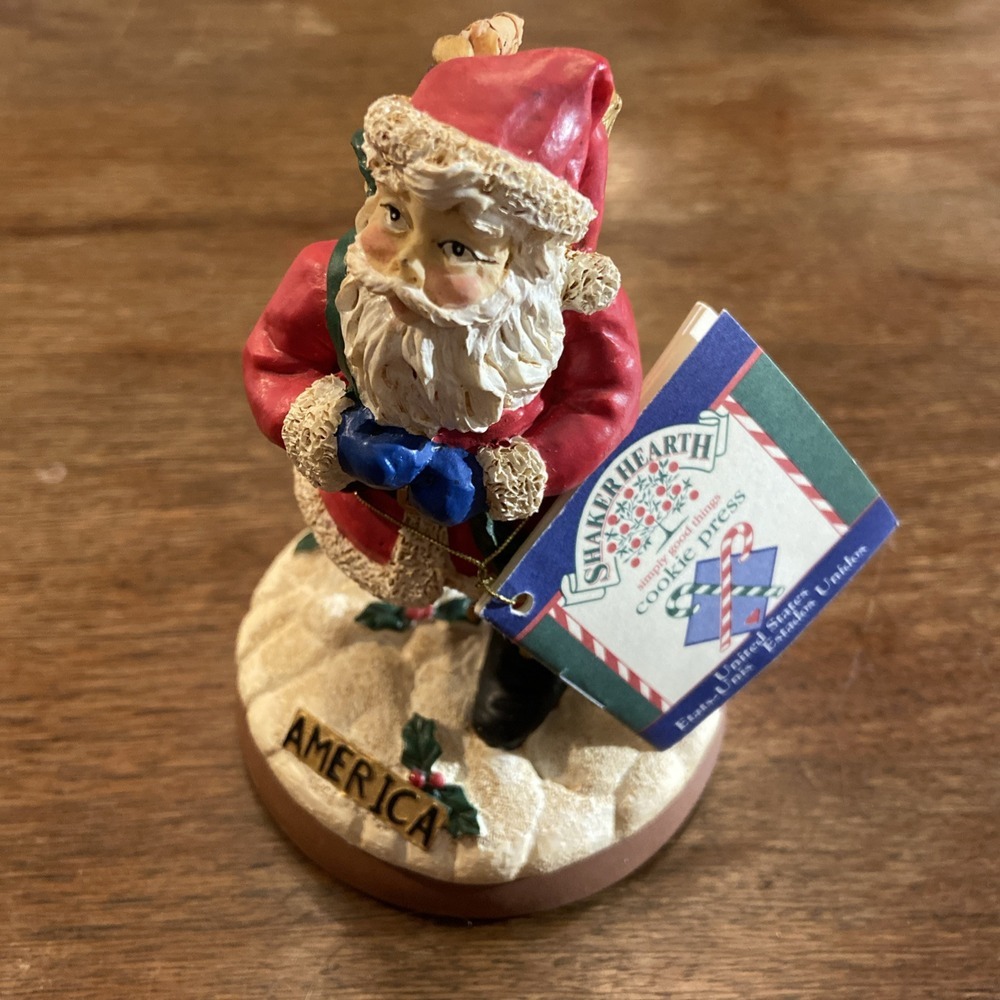 Shaker Hearth Wilton Industry Santa Claus 1998 America Terra Cotta Cookie Press